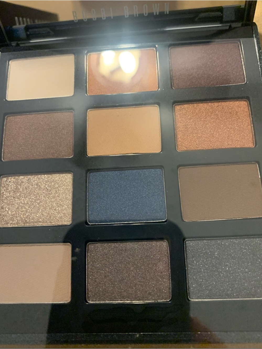 Bobbi Brown Eyeshadow Palette — Brown, Gold, Blue Shades